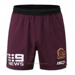 Brisbane Broncos Rugby Shorts 2020 Brown