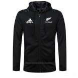 New Zealand All Blacks Rugby Hooded Jacket 2018-2019 Black