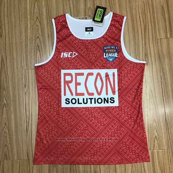 Tonga Rugby Tank Top 2018 Red